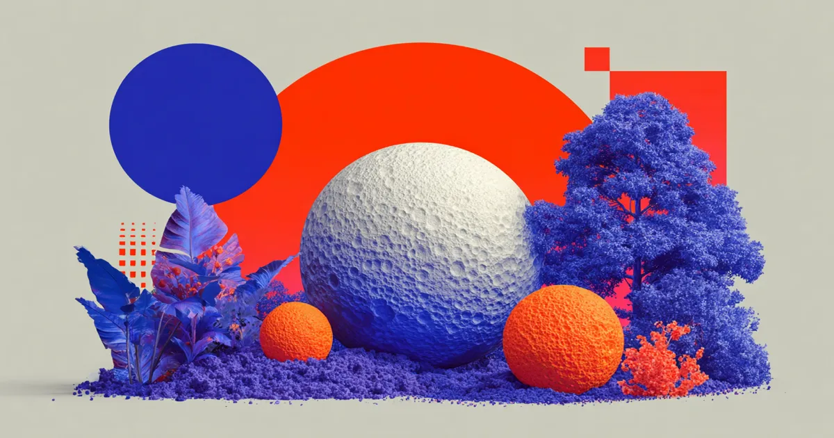 How Many People Use X (Twitter)? User Statistics Abstract blue and orange globe among spheres, standing for X users counted around the world