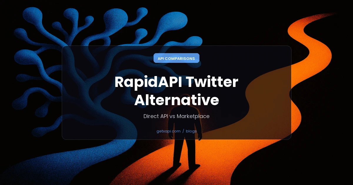 RapidAPI Twitter Alternative: Direct API vs Marketplace RapidAPI Twitter alternative comparison covering marketplace listings, official X API, and GetXAPI