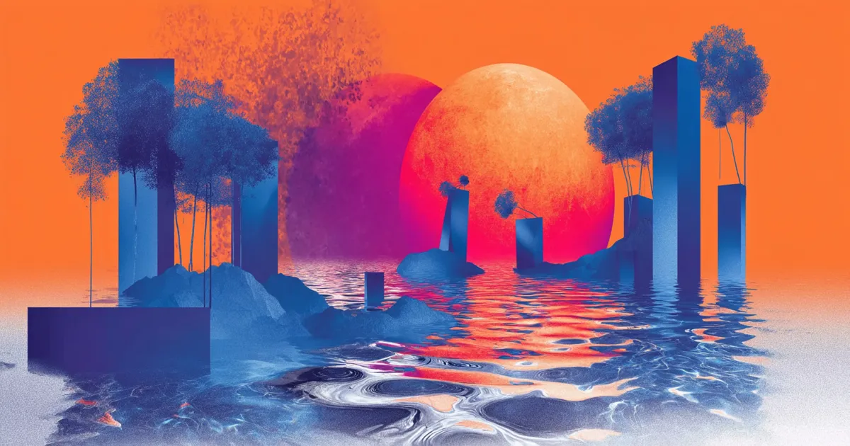 X (Twitter) API Error Codes: Reference and Retry Rules Abstract blue and orange landscape of monolithic blocks reflected in still water