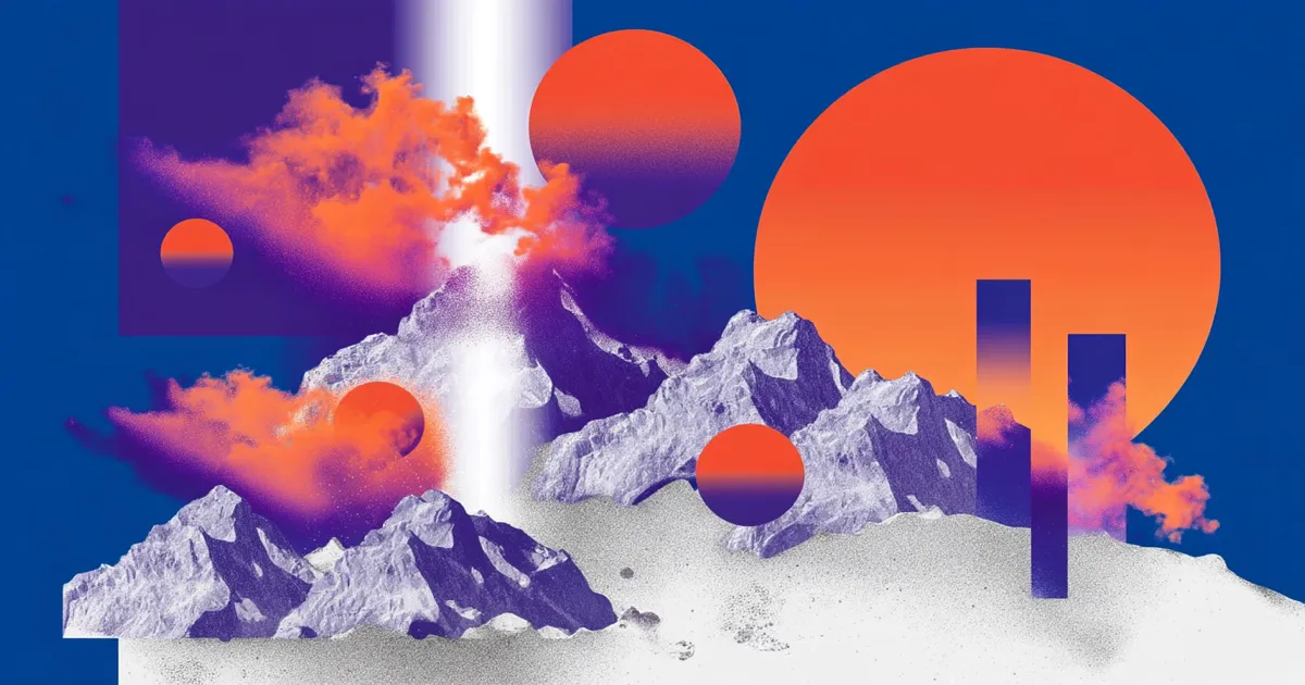 X (Twitter) API Object Reference: Tweet and User Fields Surreal collage of snow mountains under orange suns and purple clouds on a deep blue field